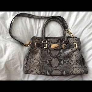 Michael Kors Leather Python Bag